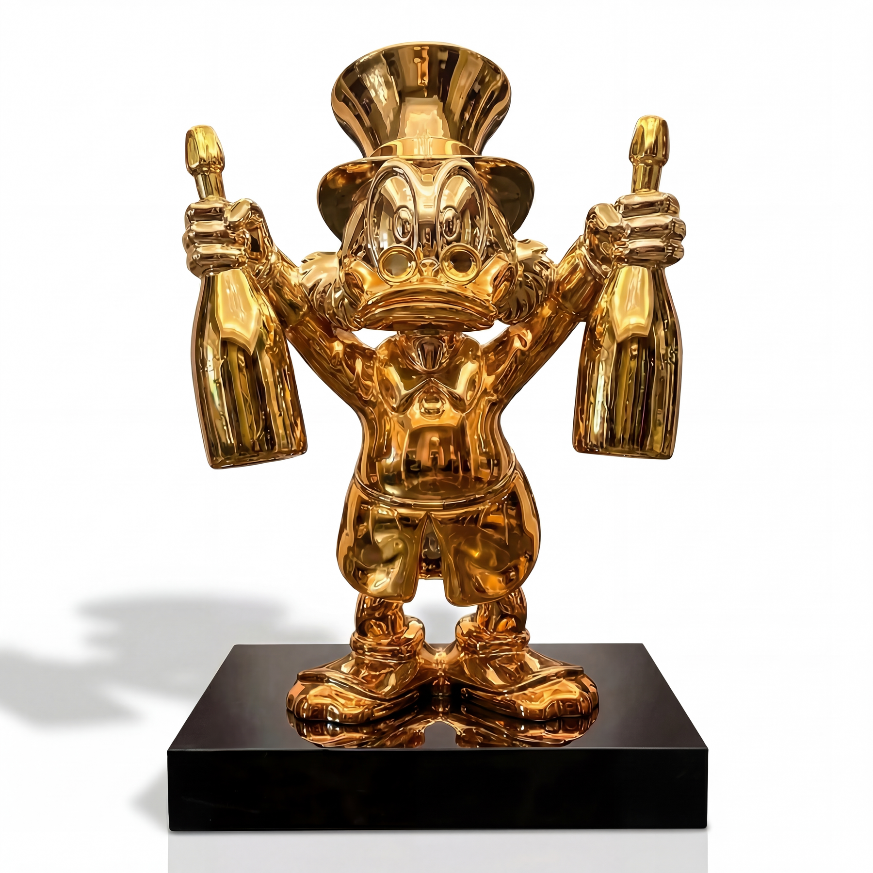 Colorful Champagne McDuck Monopoly game piece by Atelier Home Gallery, featuring a detailed cartoon duck holding a champagne glass.