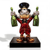 Champagne McDuck Monopoly game by Atelier Home Gallery featuring a colorful game board and collectible game pieces.