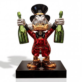 Champagne McDuck Monopoly game by Atelier Home Gallery featuring a colorful game board and collectible game pieces.