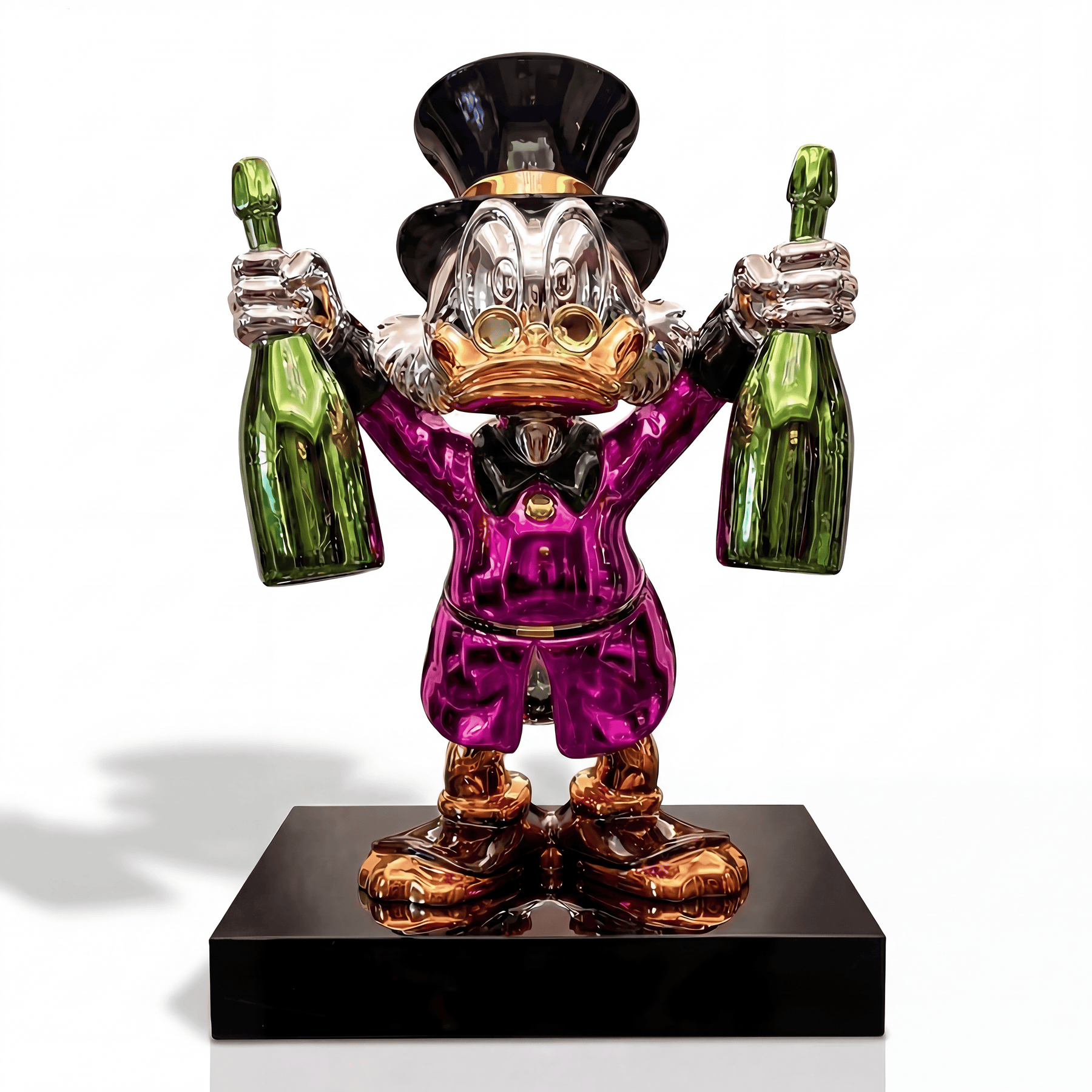 Champagne McDuck™ Monopoly game by Atelier Home Gallery featuring colorful game board and collectible pieces for family fun