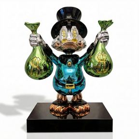 Illustration of Billionaire McDuck™ character from Atelier Home Gallery, featuring a detailed cartoon depiction of the wealthy duck.