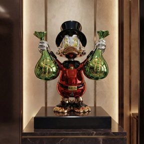 Billionaire McDuck™ collectible figurine by Atelier Home Gallery, detailed duck character in a luxurious pose.