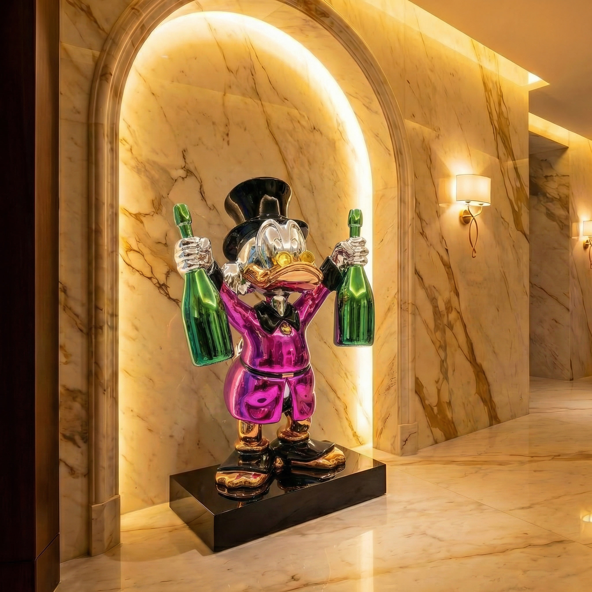 Champagne McDuck ™ Lifesize 150cm